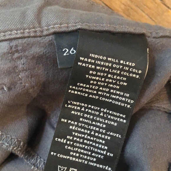 JBrand velvet super skinny legging asphalt size 26 - Picture 6 of 6